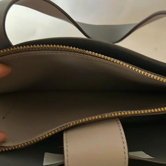 Kate Spade Authentic Gorgeous Light Gray/Taupe Leather Bag Purse πΊπΊ - Picture 13 of 16